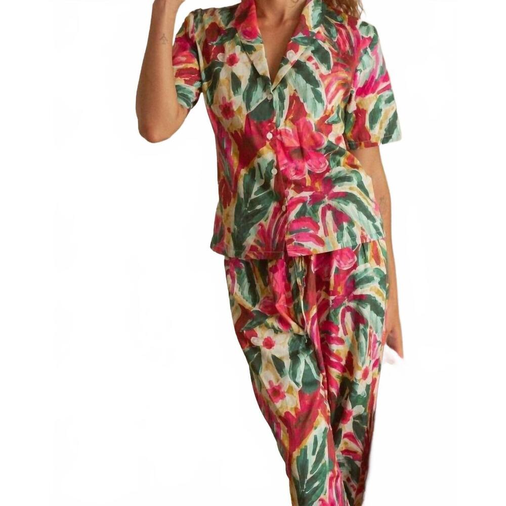 NEW MONTCE frankie button-down top in isla floral